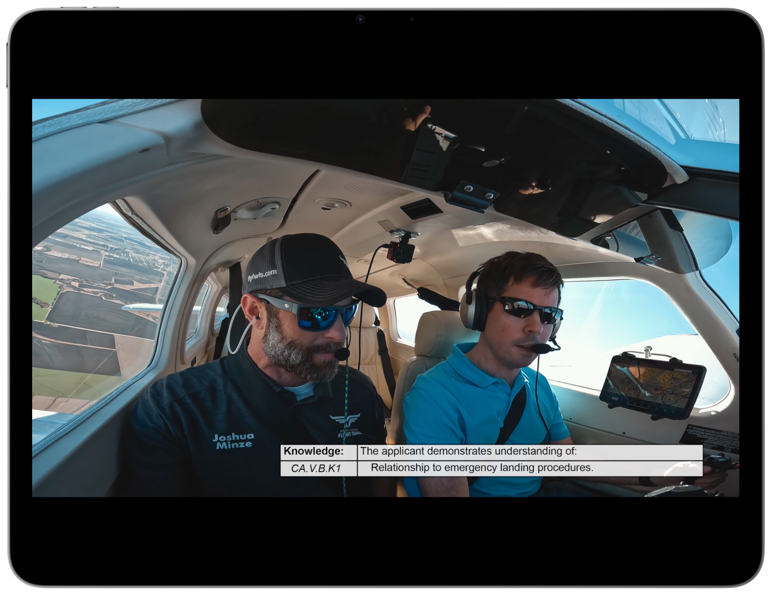 Checkride video series on iPad